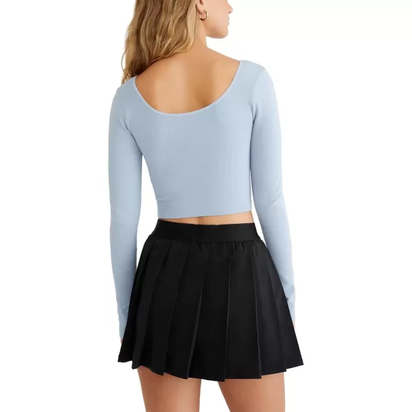 imageAEROPOSTALE Womens Seamless Wear 3Way VNeck Tiny TopForever Blue