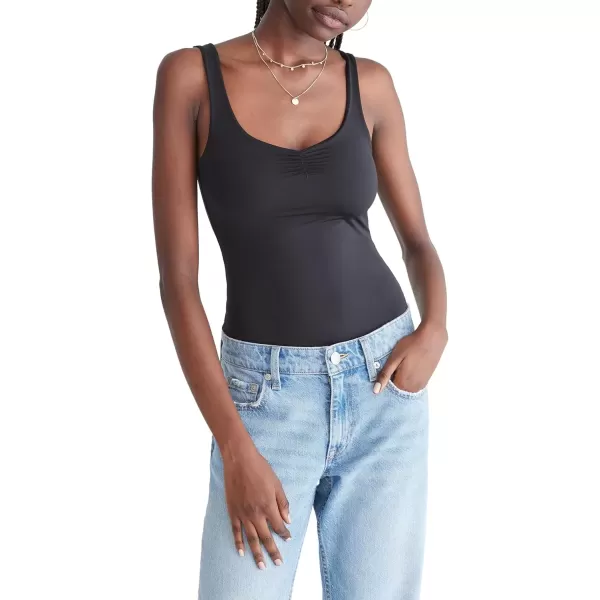 imageAEROPOSTALE Womens Seriously Soft Smooth Cinch Front Tank BodysuitDark Black