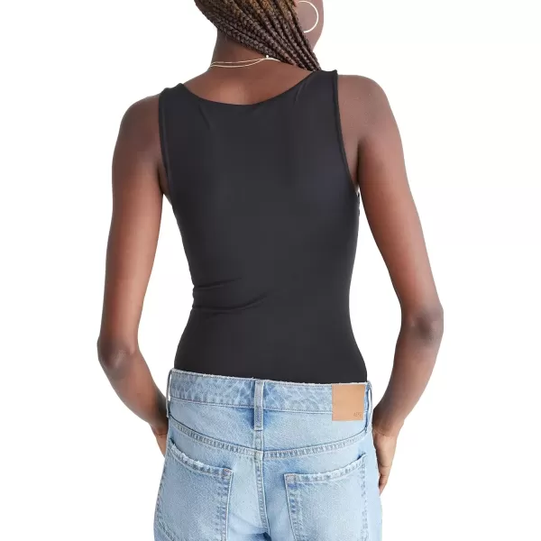 imageAEROPOSTALE Womens Seriously Soft Smooth Cinch Front Tank BodysuitDark Black