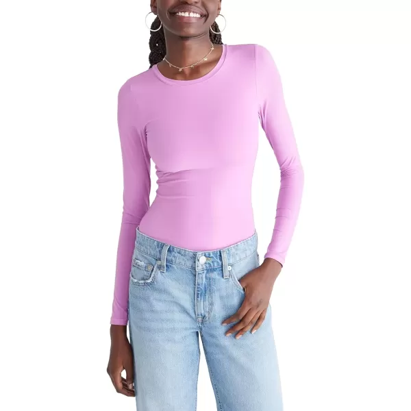 imageAEROPOSTALE Womens Seriously Soft Smooth Crew Neck Long Sleeve BodysuitBodacious