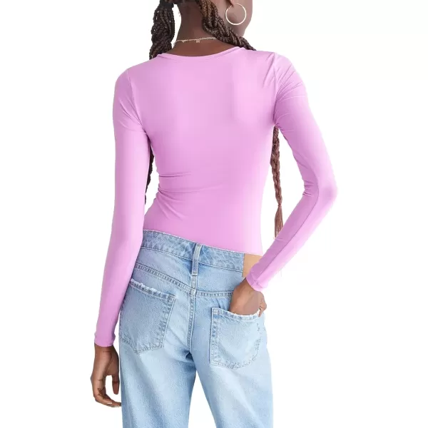 imageAEROPOSTALE Womens Seriously Soft Smooth Crew Neck Long Sleeve BodysuitBodacious