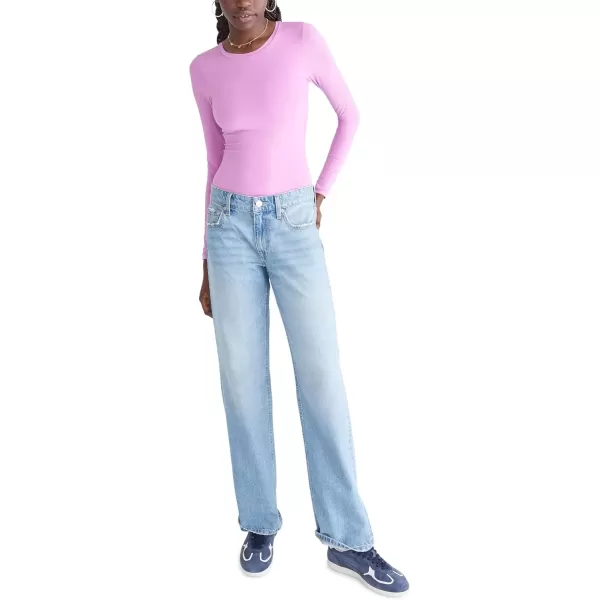 imageAEROPOSTALE Womens Seriously Soft Smooth Crew Neck Long Sleeve BodysuitBodacious