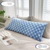 imageAEROPOSTALE Sherpa Body Pillow 20quotx48quot Blue StripeBlue