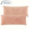 imageAEROPOSTALE Sherpa Body Pillow 20quotx48quot Blue StripeBlush