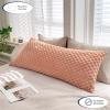 imageAEROPOSTALE Sherpa Body Pillow 20quotx48quot Blue StripeBlush