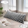 imageAEROPOSTALE Sherpa Body Pillow 20quotx48quot Blue StripeGrey