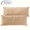 imageAEROPOSTALE Sherpa Body Pillow 20quotx48quot Blue StripeTaupe