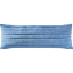 imageAEROPOSTALE Sherpa Body Pillow 20quotx48quot Blue StripeBlue Stripe