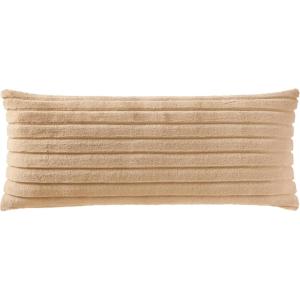 imageAEROPOSTALE Sherpa Body Pillow 20quotx48quot Blue StripeTaupe