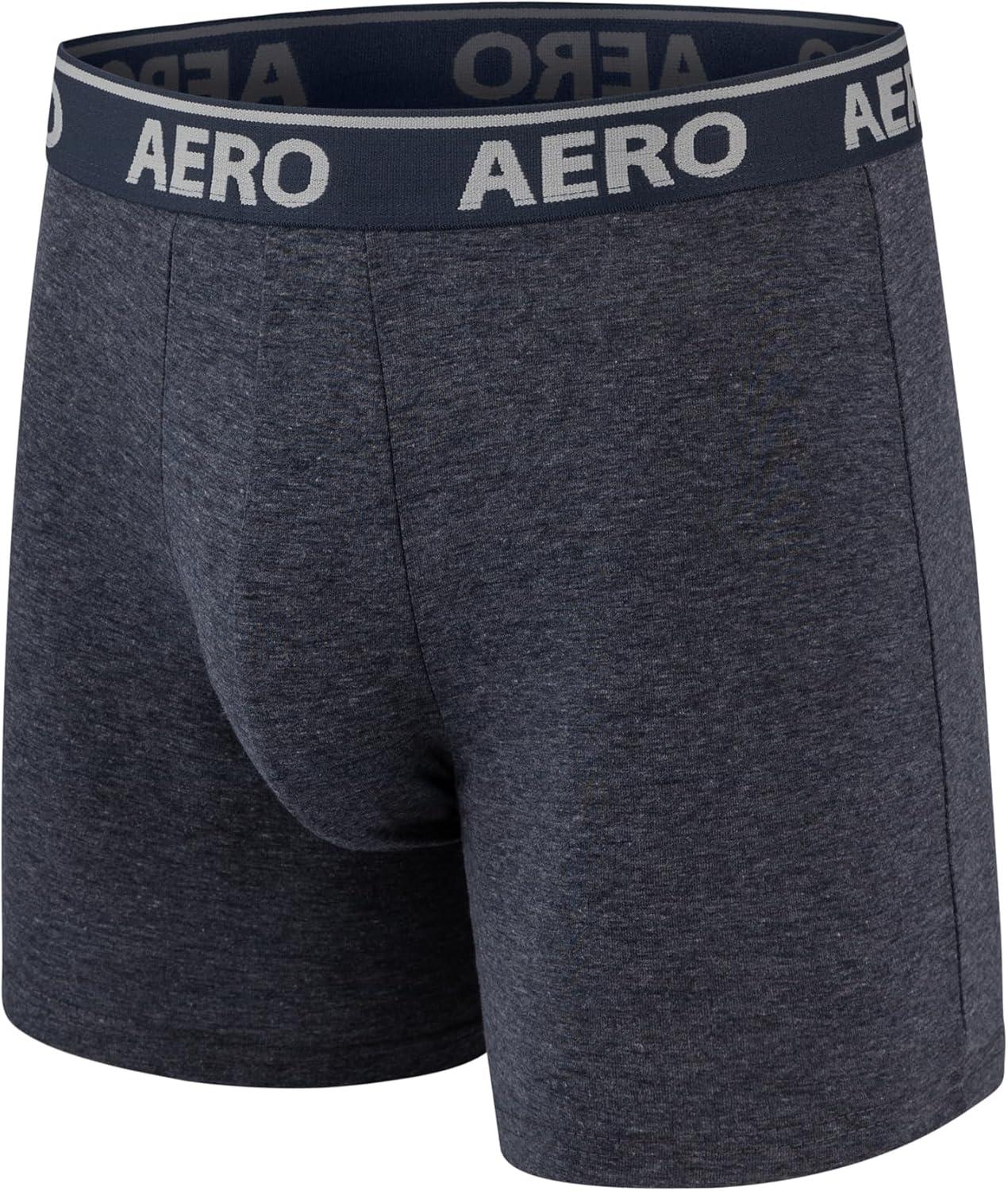 imageAeropostale Mens Boxer BriefsCotton Stretch Boxer Briefs UnderwearBlackNavyHeatherBlueBaby Blue