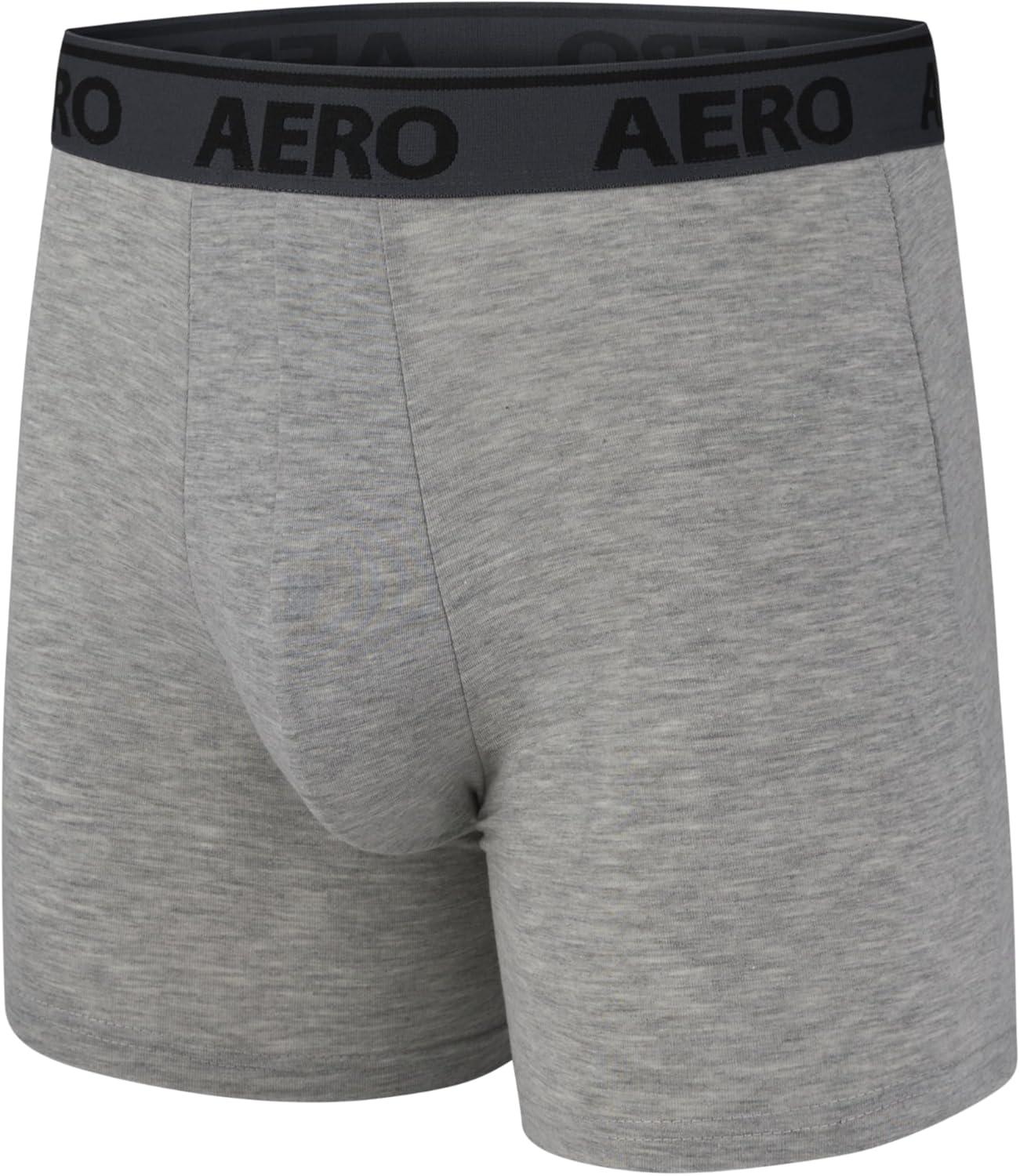 imageAeropostale Mens Boxer BriefsCotton Stretch Boxer Briefs UnderwearHeatherNauticalTealBlueNavyBaby Blue