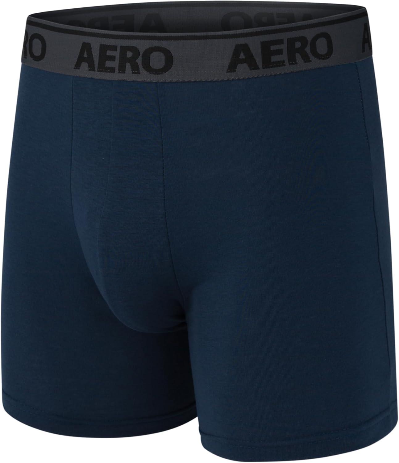 imageAeropostale Mens Boxer BriefsCotton Stretch Boxer Briefs UnderwearHeatherNauticalTealBlueNavyBaby Blue