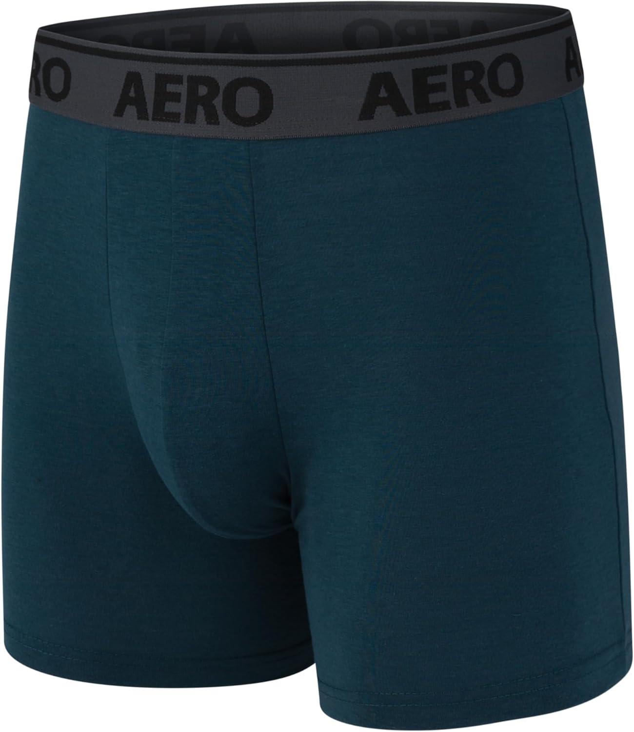 imageAeropostale Mens Boxer BriefsCotton Stretch Boxer Briefs UnderwearHeatherNauticalTealBlueNavyBaby Blue