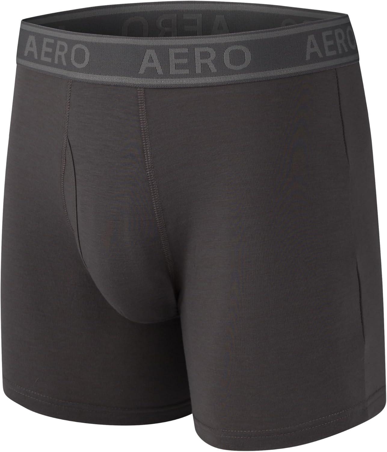 imageAeropostale Mens Boxer BriefsCotton Stretch Boxer Briefs UnderwearNavyGreenHunter GreenGreyCharcoal