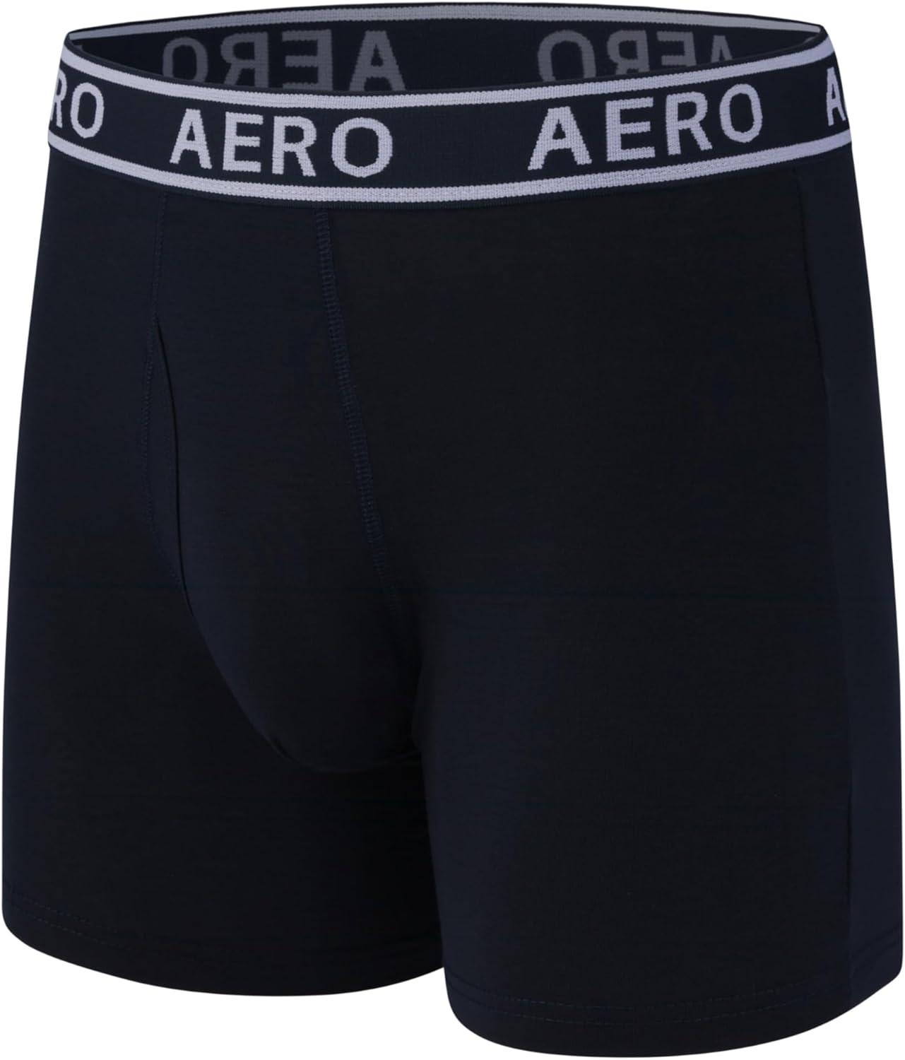 imageAeropostale Mens Boxer BriefsCotton Stretch Boxer Briefs UnderwearNavyGreenHunter GreenGreyCharcoal