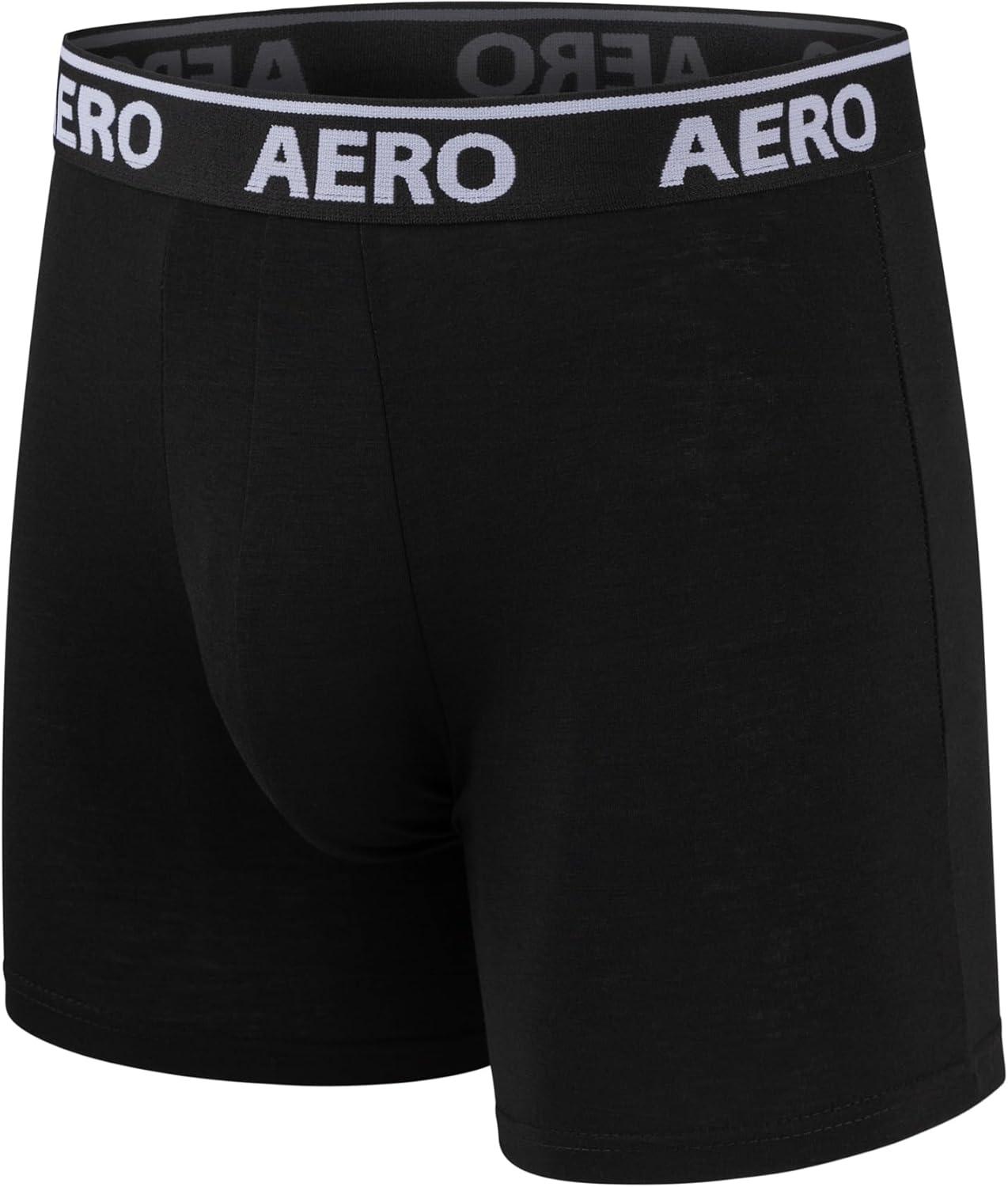 imageAeropostale Mens Boxer BriefsCotton Stretch Boxer Briefs UnderwearRedCharcoalBlackBlueBlack