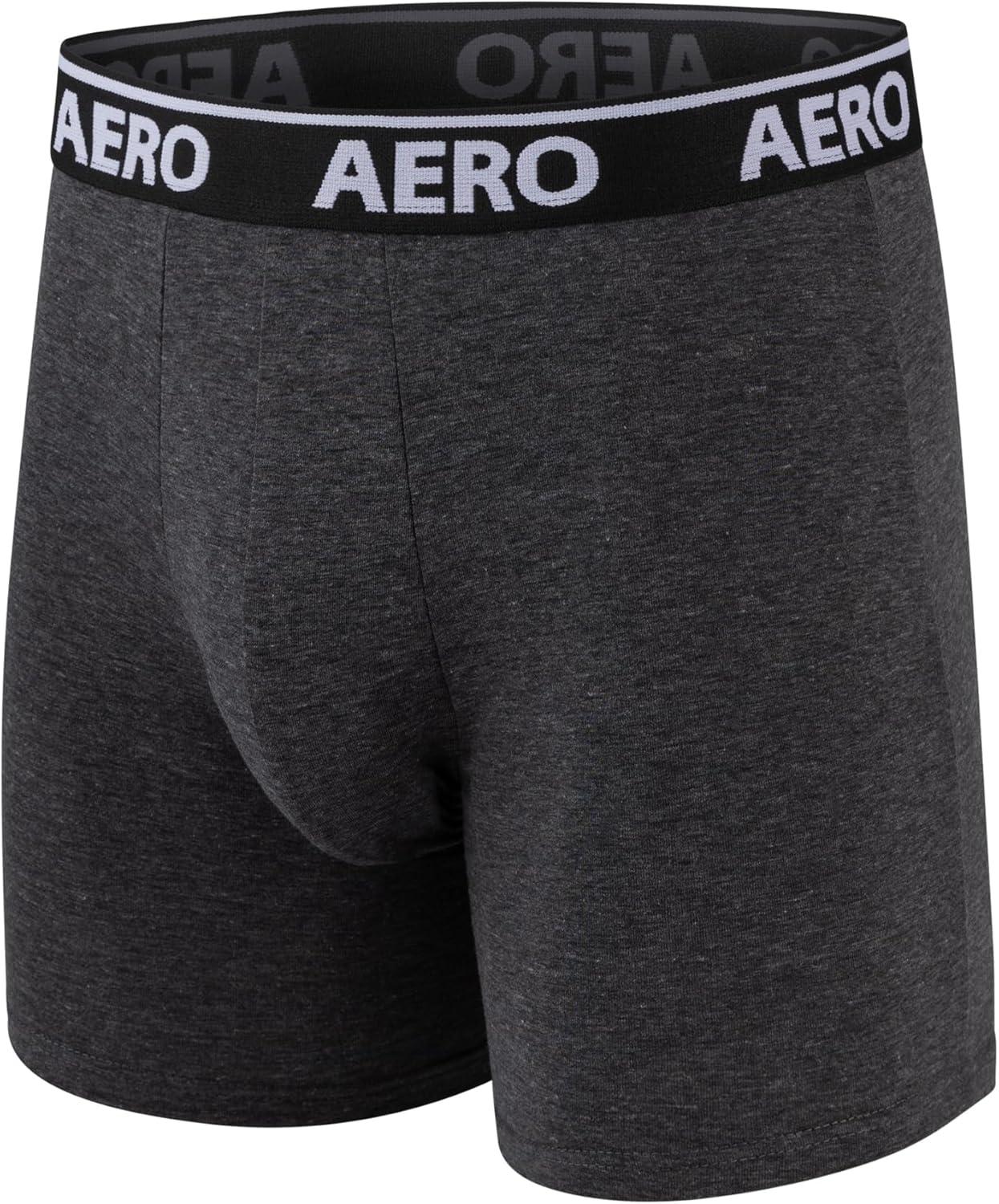 imageAeropostale Mens Boxer BriefsCotton Stretch Boxer Briefs UnderwearRedCharcoalBlackBlueBlack