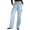 imageAEROPOSTALE Womens High Rise Wide Leg Cargo JeansMedium Wash