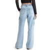 imageAEROPOSTALE Womens High Rise Wide Leg Cargo JeansMedium Wash