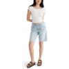 imageAEROPOSTALE Womens Low Rise Baggy Denim JortsLight Wash
