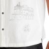 imageAEROPOSTALE Mens Short Sleeve Amalfi Coast Embroidered Camp ShirtIvory