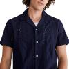 imageAEROPOSTALE Mens Short Sleeve Textured Eyelet ShirtBlue