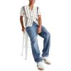 imageAEROPOSTALE Mens Striped OpenKnit Buttoned Sweater PoloBeige
