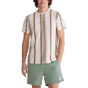 imageAEROPOSTALE Mens Vertical Stripe Graphic TeeKhaki
