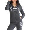 imageAEROPOSTALE Womens Knit Arch Zip Front Fleece Hoodie