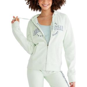 imageAEROPOSTALE Womens East Coast Aero Logo Full Zip Circle HoodieGreen