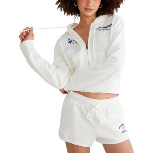 imageAEROPOSTALE womens Cropped Full Zip HoodieIvory