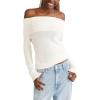 imageAEROPOSTALE Womens Off The Shoulder SweaterTofu