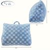 imageAeropostale Wedge Pillow 24quotx18quot Checkerboard GreyCheckerboard Blue
