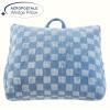 imageAeropostale Wedge Pillow 24quotx18quot Checkerboard GreyCheckerboard Blue