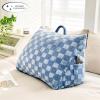 imageAeropostale Wedge Pillow 24quotx18quot Checkerboard GreyCheckerboard Blue