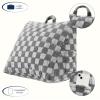 imageAeropostale Wedge Pillow 24quotx18quot Checkerboard GreyCheckerboard Grey