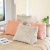 imageAeropostale Wedge Pillow 24quotx18quot Checkerboard GreyHoney Comb Blush