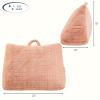 imageAeropostale Wedge Pillow 24quotx18quot Checkerboard GreyWindow Pane Blush