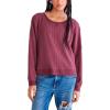 imageAEROPOSTALE Womens Cozy Waffle TeeBurg Hush