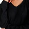 imageAEROPOSTALE Womens Cozy Waffle TeeDark Black