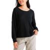 imageAEROPOSTALE Womens Cozy Waffle TeeDark Black