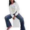 imageAEROPOSTALE Womens Lake Como Crew Sweatshirt Ivory