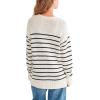 imageAEROPOSTALE Womens Stripe Oversized CrewneckTofu