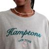 imageAEROPOSTALE womens Crop Bf T HamptLight Grey