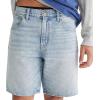 imageAEROPOSTALE Mens 8quot Loose Straight Jean ShortsLight Wash