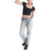 imageAEROPOSTALE Womens Seamless Cinch Fit Baby TeeBlack