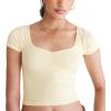 imageAEROPOSTALE Womens Seamless Cinch Fit Baby TeeYellow