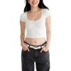 imageAEROPOSTALE Womens Seamless Cinch Fit Baby TeeIvory