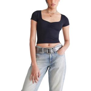 imageAEROPOSTALE Womens Seamless Cinch Fit Baby TeeBlack