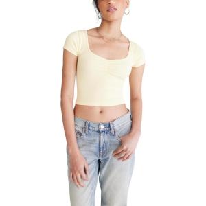 imageAEROPOSTALE Womens Seamless Cinch Fit Baby TeeYellow